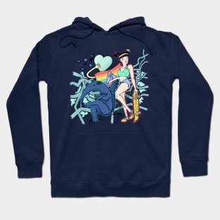 Anteater and Skater girl Hoodie